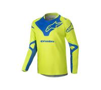 Maillot Cross Enfnt Alpinestars Racer Veil Fluo Jaune/BleuXL Fluo Jaune,Bleu