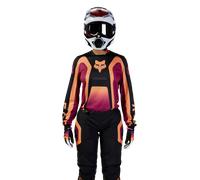 FOX 180 Ballast Maillot de motocross féminin, noir-rouge-orange, taille XL pour femmes