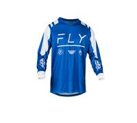Fly Racing F-16 S24, maillot L Bleu/Blanc Bleu/Blanc