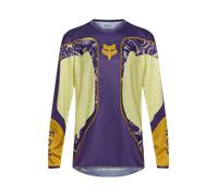 FOX 180 Image Print Maillot Motocross, pourpre-jaune, taille S pour homme