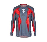 FOX 360 Volatile Maillot de motocross, Gris/Rouge, Taille S