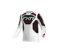 FXR Podium Relay MX White, maillot XL Blanc/Noir/Rouge Blanc/Noir/Rouge