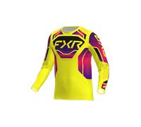 FXR Podium Relay MX Yellow, maillot XS Jaune Néon/Mauve/Fuchsia Jaune Néon/Mauve/Fuchsia