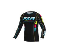 FXR Revo Velocity MX Rave, maillot M Noir/Fuchsia/Turquoise/Jaune Néon Noir/Fuchsia/Turquoise/Jaune Néon