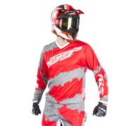Maillot Cross JT Racing C4-Ripper Gris/RougeL Gris,Rouge