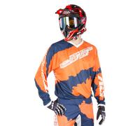Maillot Cross JT Racing C4-Ripper Orange/BleuL Orange,Bleu