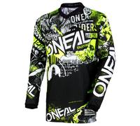 Maillot cross O'Neal ELEMENT - ATTACK - BLACK HI-VIZ 2023