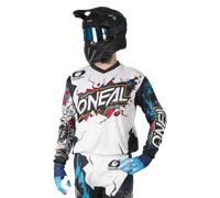 Maillot Cross O'Neal Element Villain Blan lanc