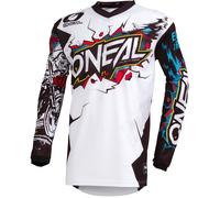 Maillot cross O'Neal ELEMENT - VILLAIN - WHITE 2023