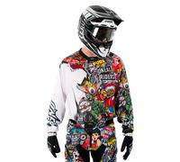 ONeal Mayhem Crank, maillot L Noir/Blanc/Rouge/Bleu/Jaune Noir/Blanc/Rouge/Bleu/Jaune
