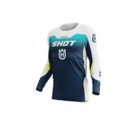 Shot Aerolite HVA Maillot de motocross, bleu, taille XL pour homme