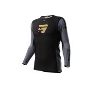 Shot Aerolite Honor Maillot de motocross, noir-or, taille S pour homme