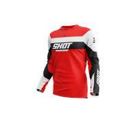 Shot Devo League Long Sleeve Jersey Rouge S Homme