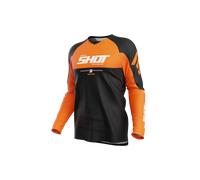 Shot Draw Private Maillot de motocross, orange, taille 2XL pour homme