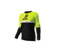 Shot Devo Reflex Maillot de motocross, noir-jaune, taille XS pour homme