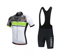 Maillot Cyclisme Homme Equipe Pro Vetement Sport Jersey de Velo + Cuissard avec 9D Gel Rembourrée Manches Courtes Respirant Tenue VTT (Color : TYP-8, Size : XL)