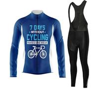 Maillot Cyclisme Homme,Vêtements de Velo VTT Tenue de Cycliste Manche Longue MTB Jerseys et Pantalon à Bretelle avec 9D Coussin Gel,Ensemble Combinaisons de Cycling Respirant Séchage Rapide(13,M)