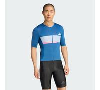 ADIDAS PERFORMANCE T-Shirt fonctionnel 'Tempo Neo Heritage' bleu / rose / blanc, Taille S