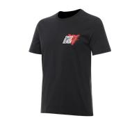 DAINESE - Speed Demon Veloce T-Shirt, T-Shirt Décontracté à Col Rond, Homme, Jet-Black, L