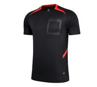 Maillot d'arbitre de sport pour hommes, pour le football, le badminton, le tennis de table, etc. Entraînement sportif, course, vêtement de sport respirant avec poches, t-shirt à manches courtes L,M,S,