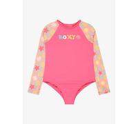 Roxy Check Tw Junior Long Sleeve Back Zip Shorty Rose 2 Years Fille