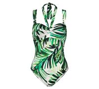 Maillot de bain 1 piÃšce tissu sculptant femme Triumph Summer Palm Vert 42E