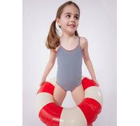 Maillot de bain 1 pièce à rayures fille bleu 5A