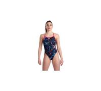 Maillot de bain 1 piece arena allover challenge back bleu rose