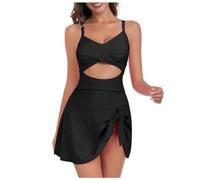 Maillot De Bain 1 Piece Bas Femme Taille Haute Pieces Ventre Plat Transparent Bustier Maillots Une Pièce Push Up 2 Pièces Grande Menstruelle Jupette Sexy Forte Poitrine Gainant