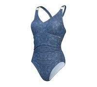 Maillot de bain 1 pièce col V femme Speedo Eco Print Bleu 40