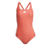 Adidas Maillot de bain femme 3 Stripes dos en C Rouge semi-lucide/Blanc 42