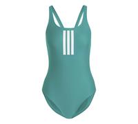 Maillot de bain 1 pièce dos en V femme adidas 3-Stripes Vert 42