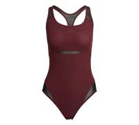 adidas Damen LANELUX Y-Back Mesh Swimsuit, Shadow Red, 44
