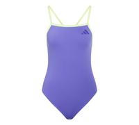 adidas Femme Thin Straps V-Back Swimsuit Swimwear, Solar Purple, 34