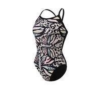 Maillot de bain 1 pièce femme Arena Butterflies - Light black/black multi - Noir - Adulte - Femme 40