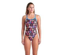 Maillot de bain 1 pièce femme Arena Donuts Challenge Noir 30
