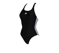 arena Icons Racer Back Maillot de Bain Femme Une Pièce, Maillot de Bain à Séchage Rapide, Maillot de Bain Sportif en Maxfit Tissu Eco Résistant au Chlore et au Sel avec Protection UV UPF 50+