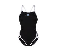 Arena - Maillot de bain 1 pièce femme Icons Super Fly Solid - Maxfit, UPF50+, doublé - Noir 40