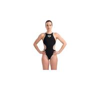 Maillot de bain 1 piece femme arena one big logo noir argent