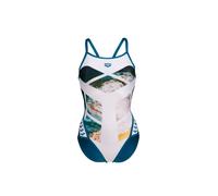 Maillot de bain 1 pièce femme Arena Planet Super Fly Blanc 28