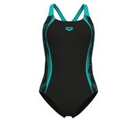 Maillot de bain 1 pièce femme Arena Swim Pro Back Graphic - Noir - Résistant au chlore et aux rayons du soleil 40