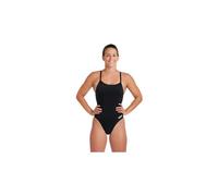 Arena Maillot de bain femme Solid Challenge Team – MaxLife Eco, séchage rapide, UPF 50+ noir/blanc L