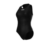 ARENA Maillot de Bain Waterpolo Solid pièce, Noir et Blanc, 44 Femme