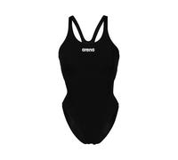 Arena Maillot de bain une‑pièce Solid Swim Tech – MaxLife, séchage rapide, UPF50+ – Noir/Blanc 44