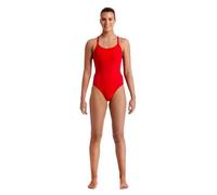 Funkita Diamond Back Swimsuit Rouge AUS 14 Femme