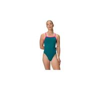 Maillot de bain 1 piece femme speedo club training turnback bleu rose