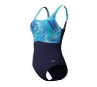 Speedo – Maillot de bain une-pièce Print Contour Eclipse Femme 38 Peacoat/Skydive