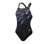 Maillot de bain 1 pièce femme - Speedo - Eco+m Dig Print Medalist - Noir - Bla/pur 38