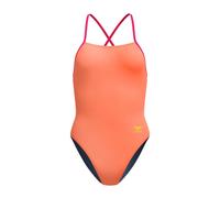 Maillot de bain Speedo Solid Tie Back orange pastel femme - 38