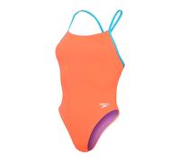 Maillot de bain 1 pièce femme Speedo End+ Solid Tie Back Rouge 42